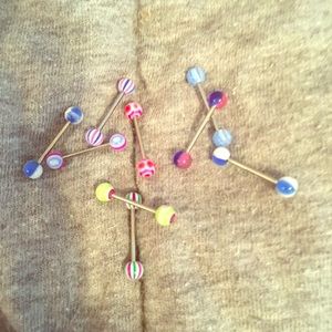 Lot of tongue rings